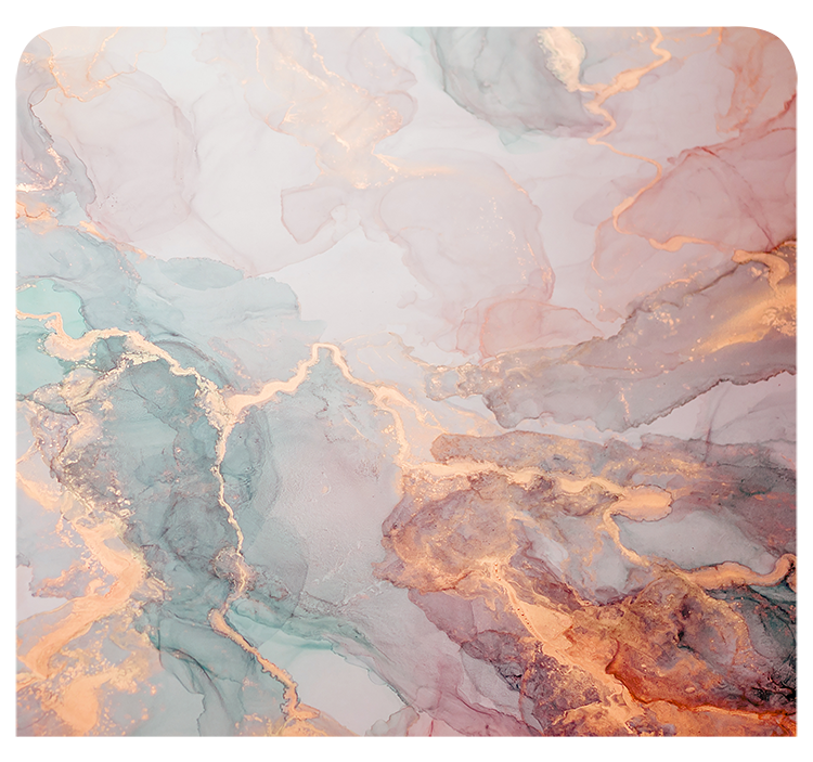 Rose gold marble