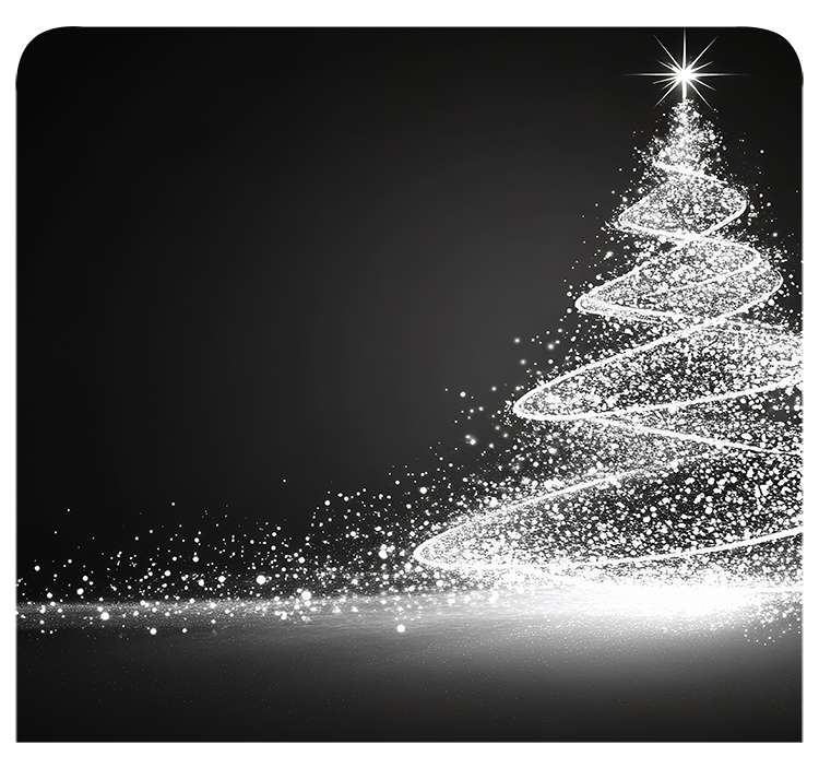 Silver sparkle tree