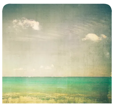Vintage painted ocean