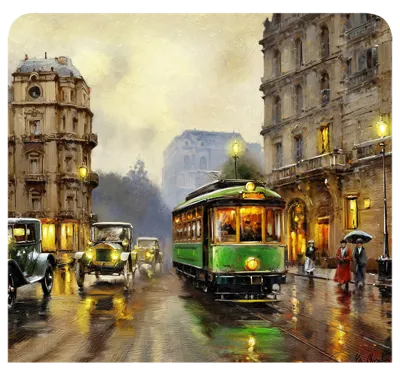 Vintage street trolley